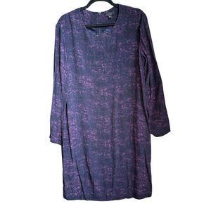 Cos long sleeve marble print dress US 12